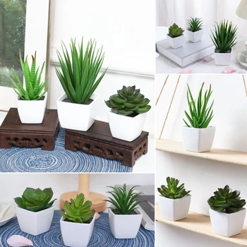 Mini Artificial Potted Plants 1