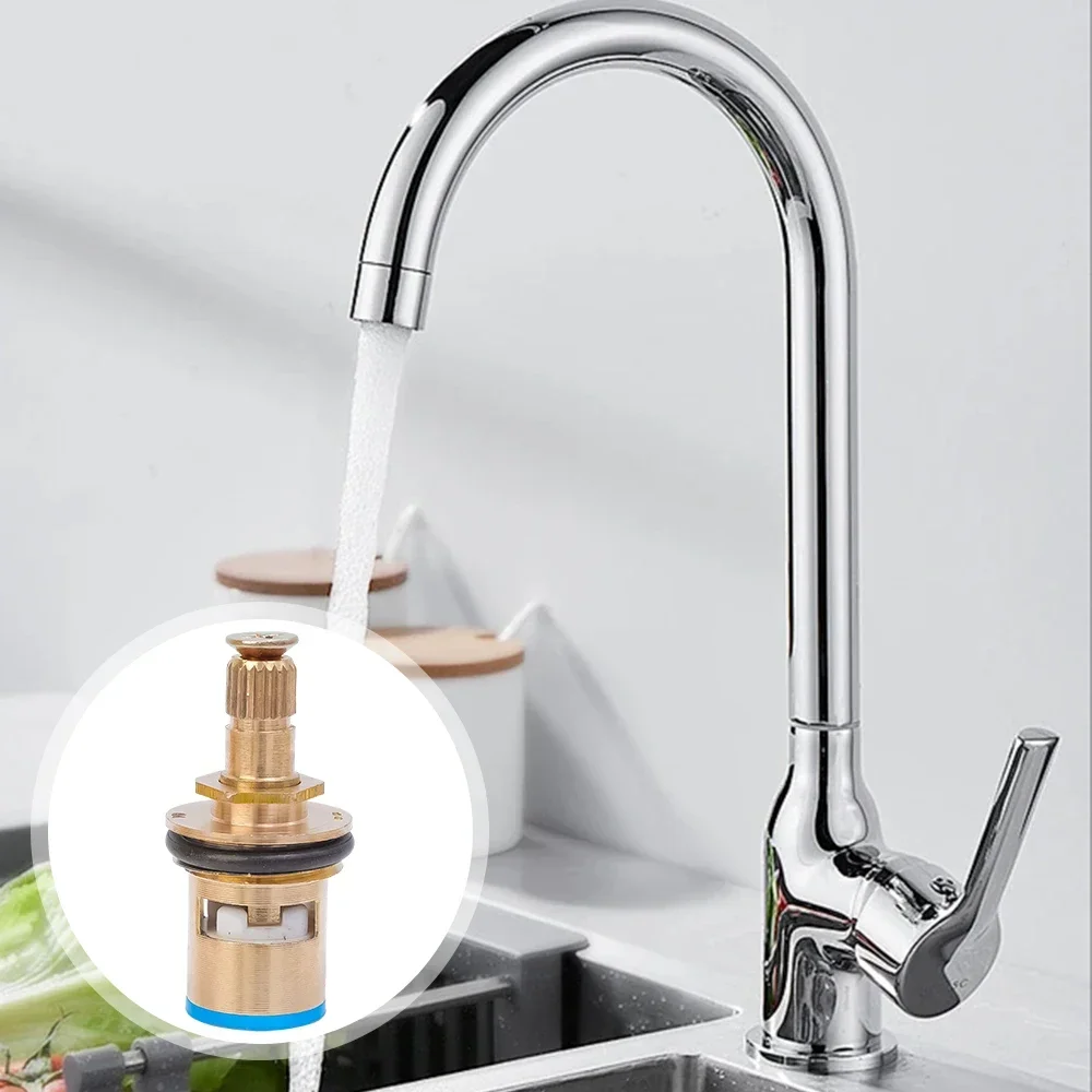 Faucet valve Faucet cartridge 10/1pcs Faucet Valves Replacement Universal Tap Valve Brass Cartridge Faucet Inner Valve For Household Bathroom Kitchen Supplies