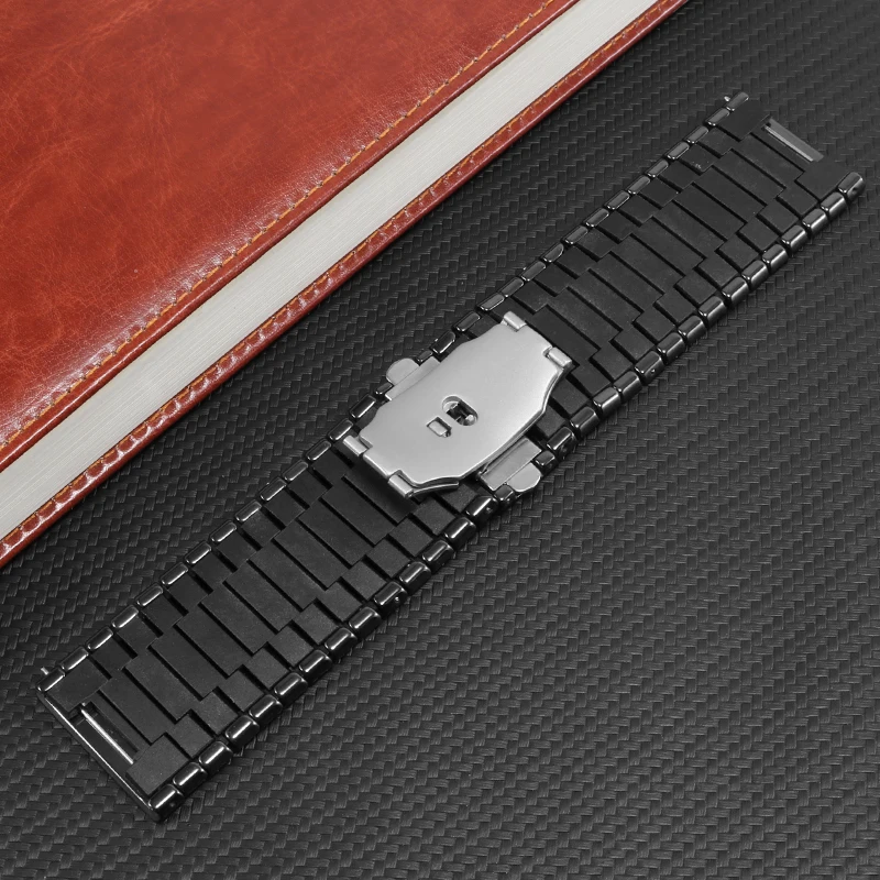 Ceramic Watchband For Men Suitable For Radar Black King Kong Series Black Watch Chain Replacement Accessory 27 35mm