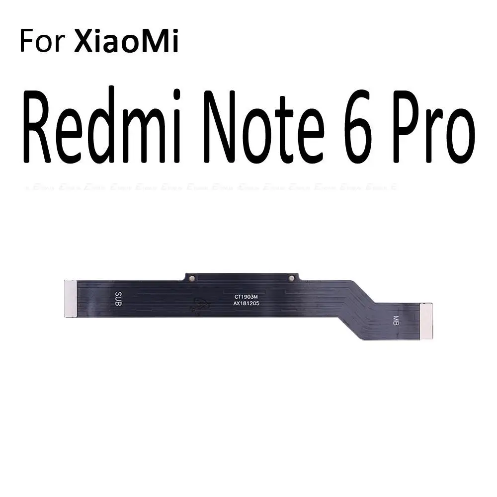 Cable flexible de placa base LCD, Conector de placa principal para XiaoMi PocoPhone F1, Redmi S2, 8A, 7A, 6A, Note 8, 8T, 7, 6 Pro