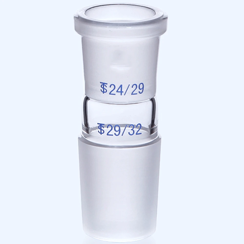 14/23 19/26 24/29 29/32 34/35 40/38 50/42 Female To Male Boro Glass Joint Glass Reducing Transfer Adapter Glassware Laborotary