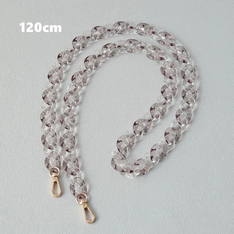Neue Mode Frau Handtasche Zubehör Kette Abnehmbare Nette Candy Transparent Tasche Strap Umhängetasche Schulter Kette Griff Kette – Detail 8
