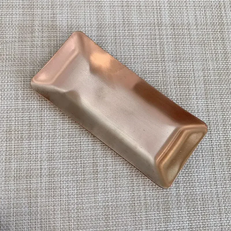 Jewelry Storage Tray Stainless Steel Towel Plate Salad Cosmetics Decorative Gold Dessert Fruit Dinner Dish
