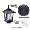 Outdoor solar wall lights, retro chandeliers, waterproof garden lights, porch environment lights 6