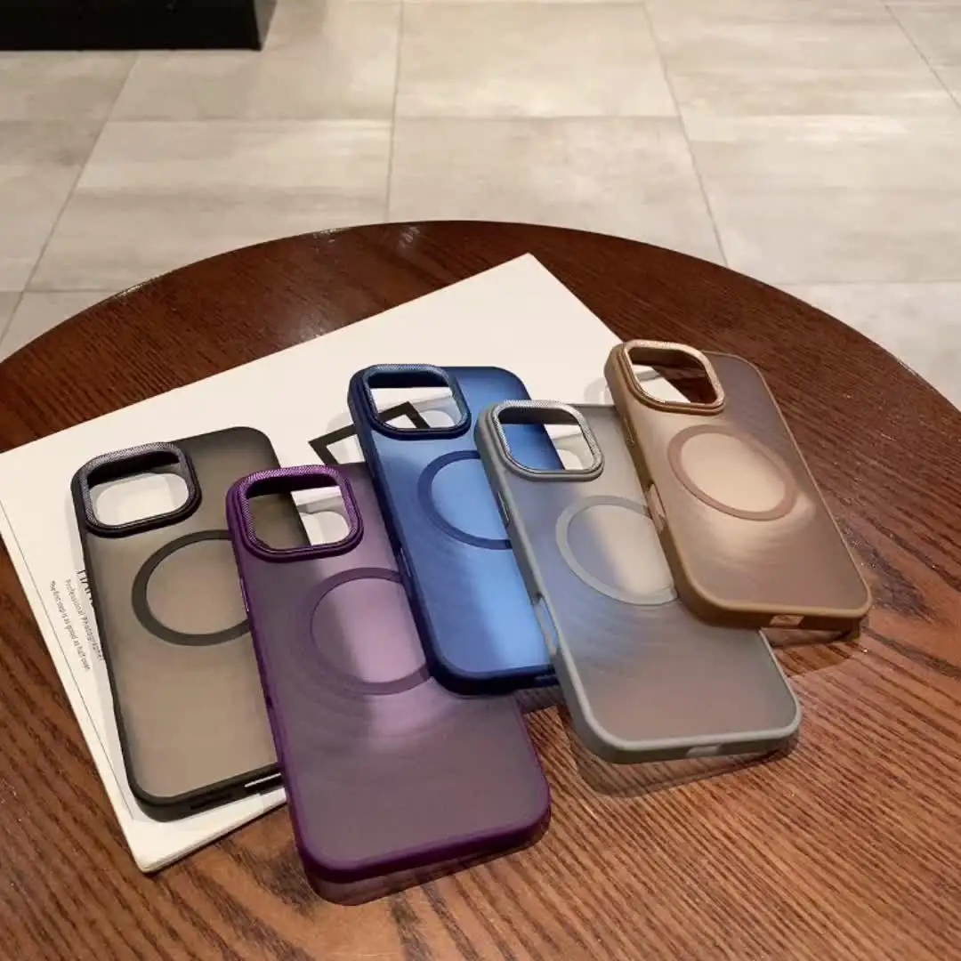 Роскошный матовый полупрозрачный противоударный чехол для iPhone 16 15 14 13 12 11 Pro Max Plus