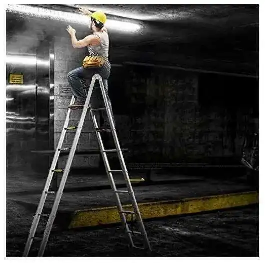 Foldable Ladders Stable telescopic ladder Multi Purpose Industrial Herringbone Straight Ladder step 5M work ladder platform