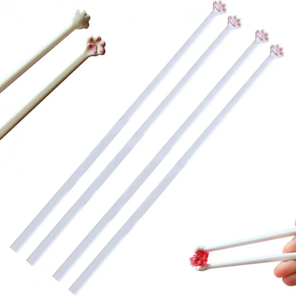 Cat Paw Chopsticks Cute Pink Paw Chopsticks Portable Non-Slip Chopsticks Multi-Function Cartoon Chopsticks for Home Kitchen