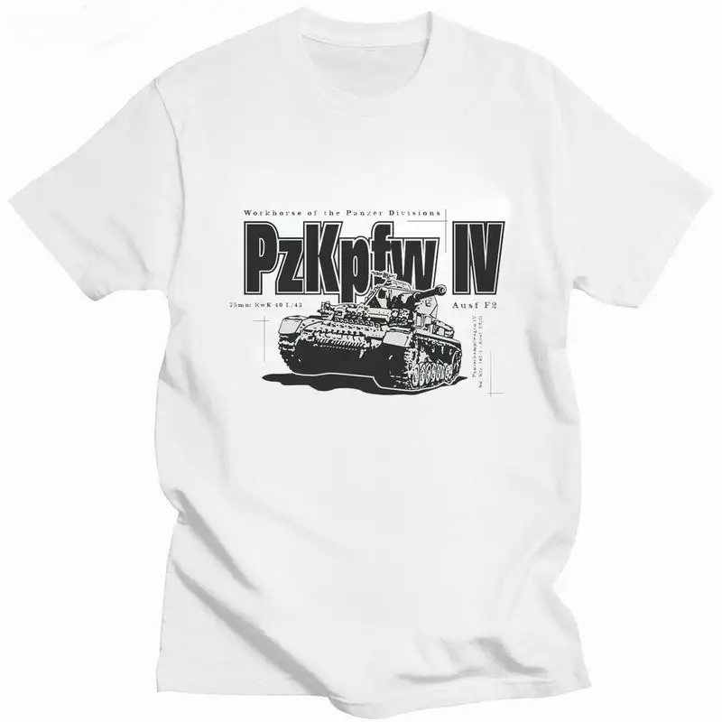 Ww2 German Wehrmacht Tanks T Shirt Uomo Vintage Summer O-Collo T-Shirt Unisex Streetwear Classic Men Abbigliamento Oversize