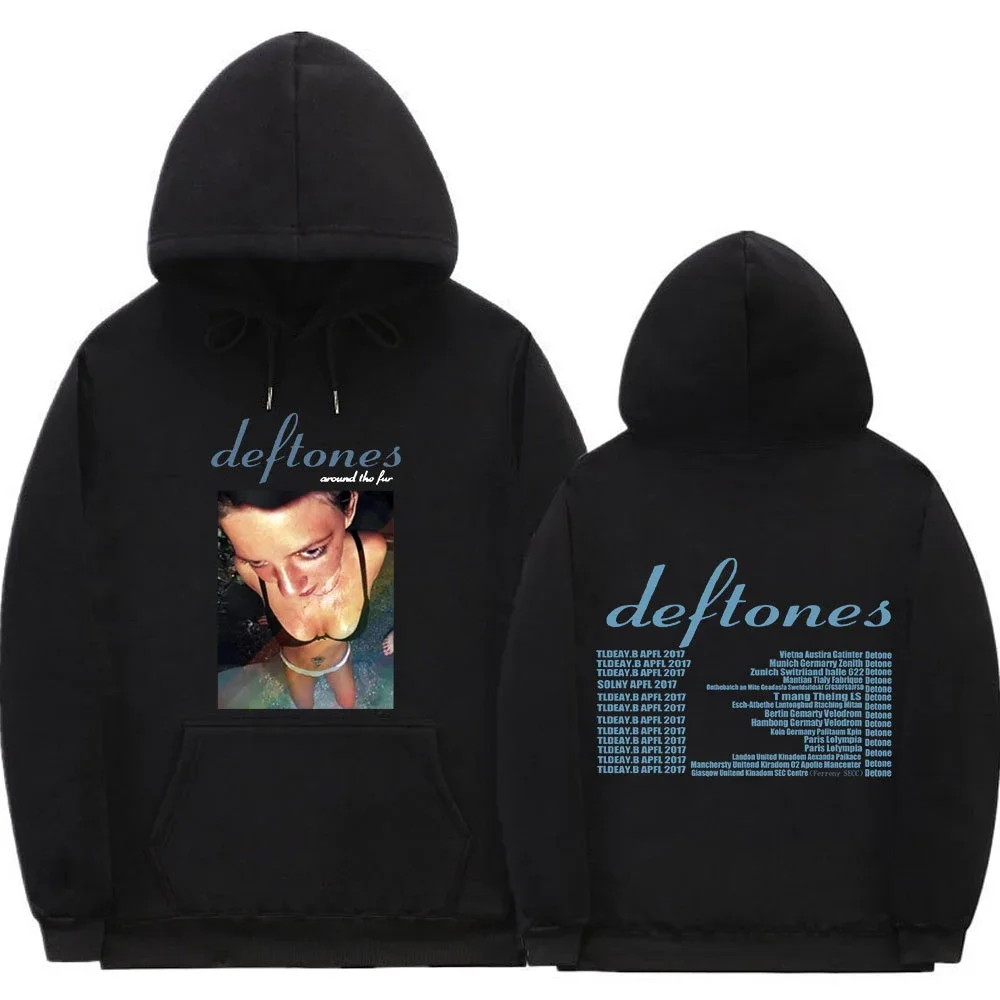 

Deftones Around The Fur Tour Hoodies Music Band Print Streetwear Men Women Casual Fashion Oversized Sweatshirts Hoodie Tracksuit