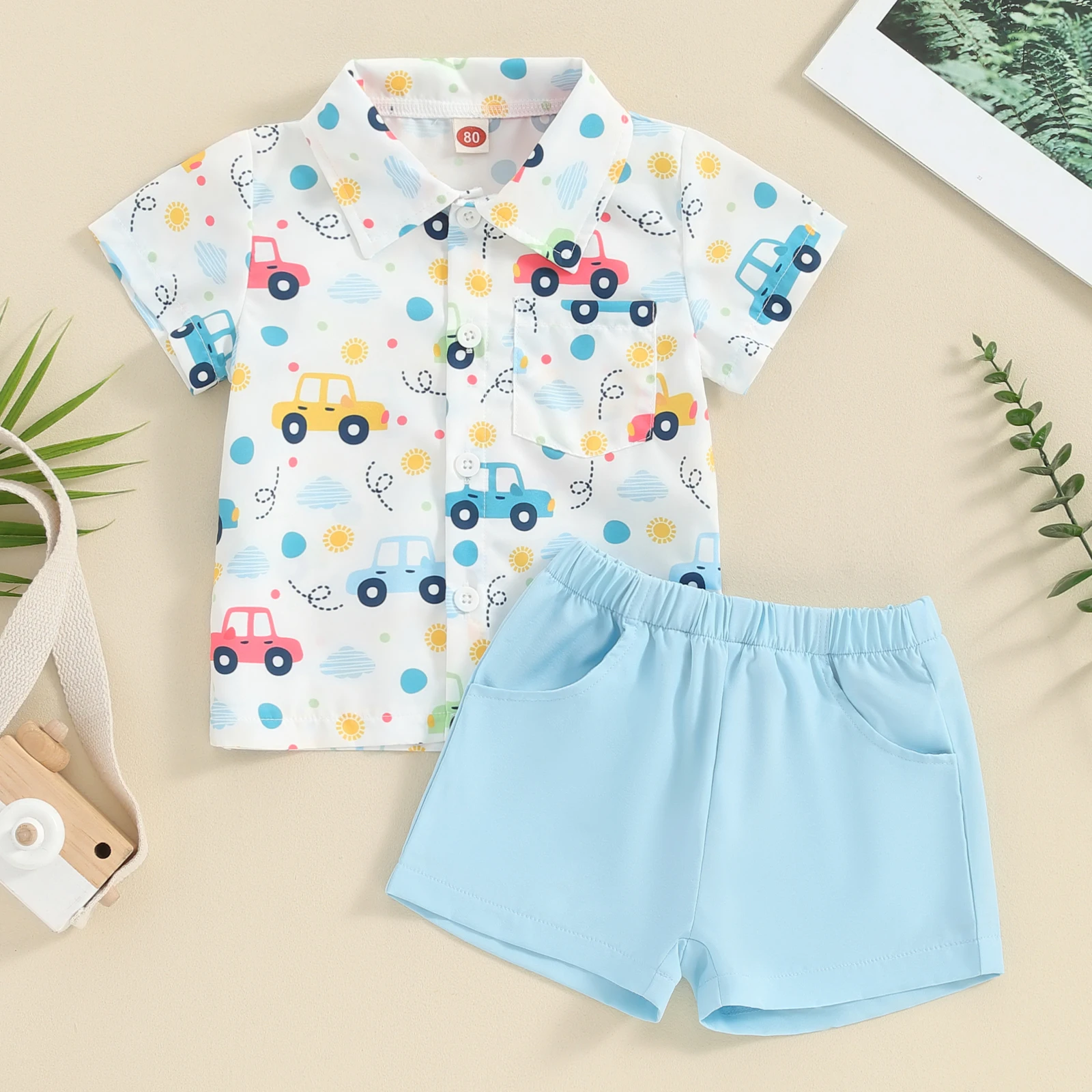 Рисунок 6 - Рубашка с принтом динозавра/машинки