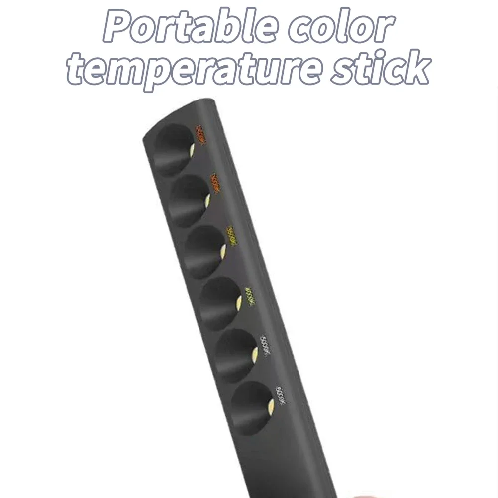 Joyzan Stick Lampada Temperatura Colore Portatile, Ricaricabile 2700k a 6000K 6 modalità Regolabili Bacchetta Fotografia Video Riempimento Decorazioni Giornaliere Designer Pulsante