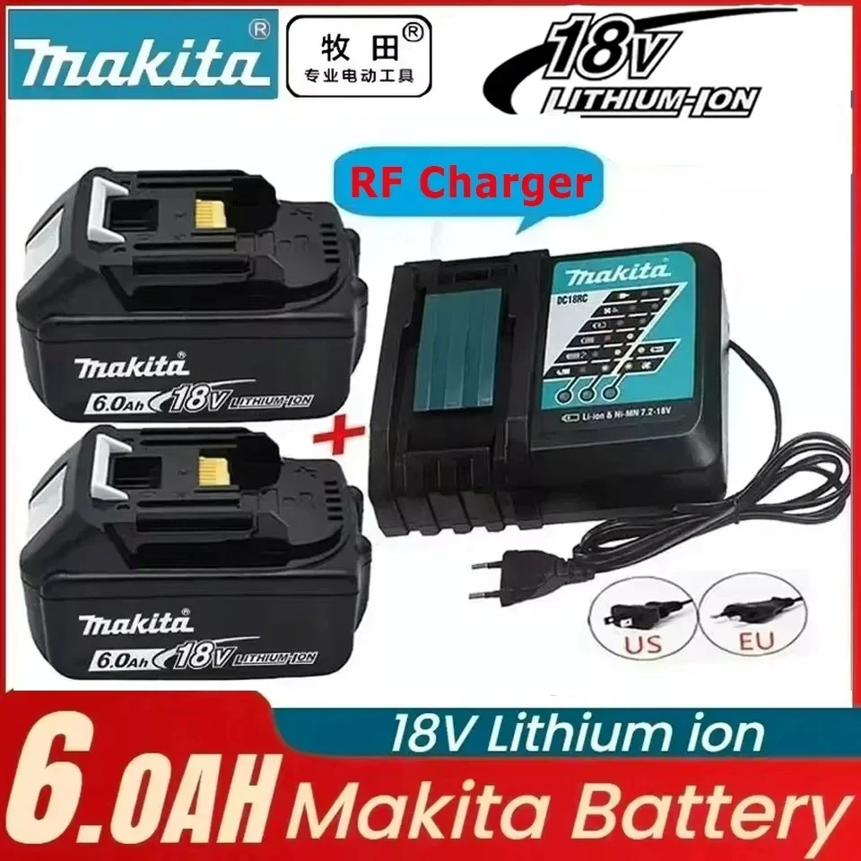 Original Makita 6Ah/5Ah/3Ah 18V Battery BL1830B BL1850B BL1850 BL1840 BL1860 BL1815 Replacement Lithium Battery