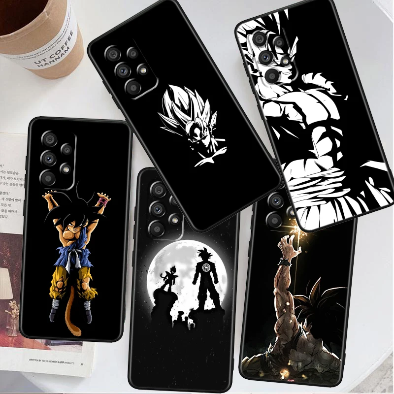 Art D-Dragon Ball Goku Cool Per Samsung A53 A52 A33 A32 A51 A71 A21S A13 A73 A50 A22 A23 A03 A72 A54 A12 5G Custodia Per Telefono Nera