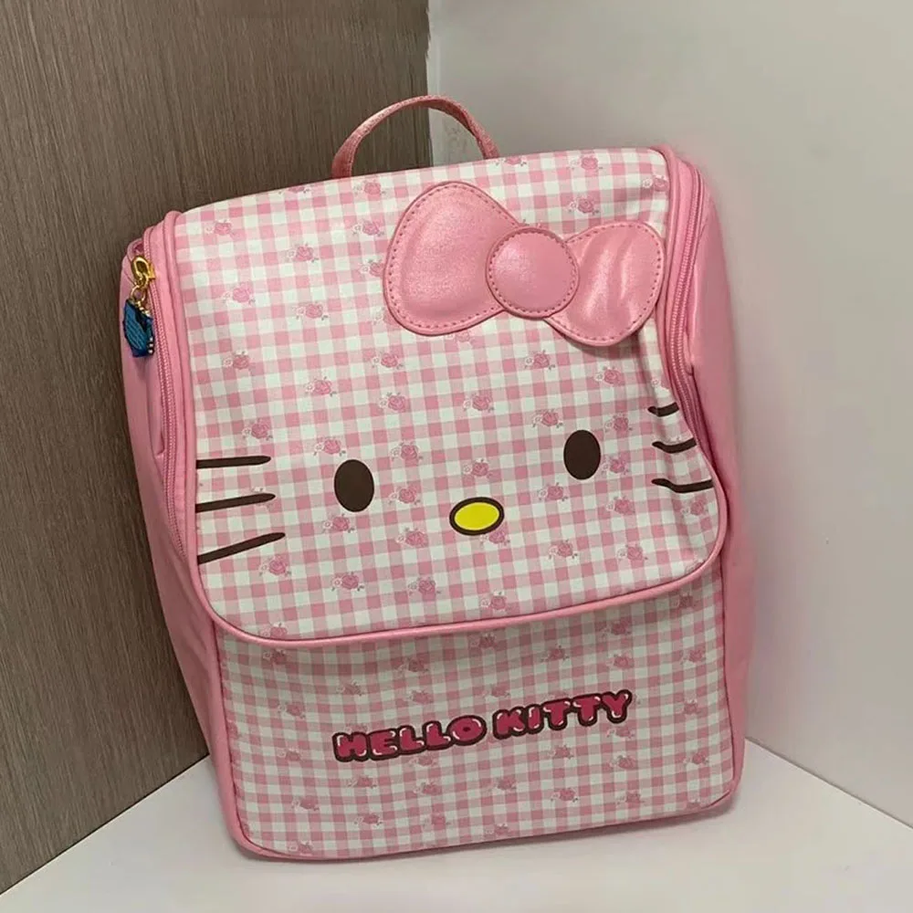 

Pink Anime Hello Kitty Cartoon Sweetheart Spicy Girl Cute Backpack Student Backpack School A Girl's Heart Birthday Gift Kawaii