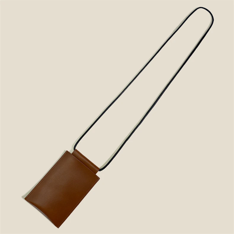 Weiche Leder Gläser Lanyard Hängen Hals Clip Gläser Taschen Frauen Mann Mode Tragbare Brillen Fall Sonnenbrille Schutz Abdeckung – Detail 13