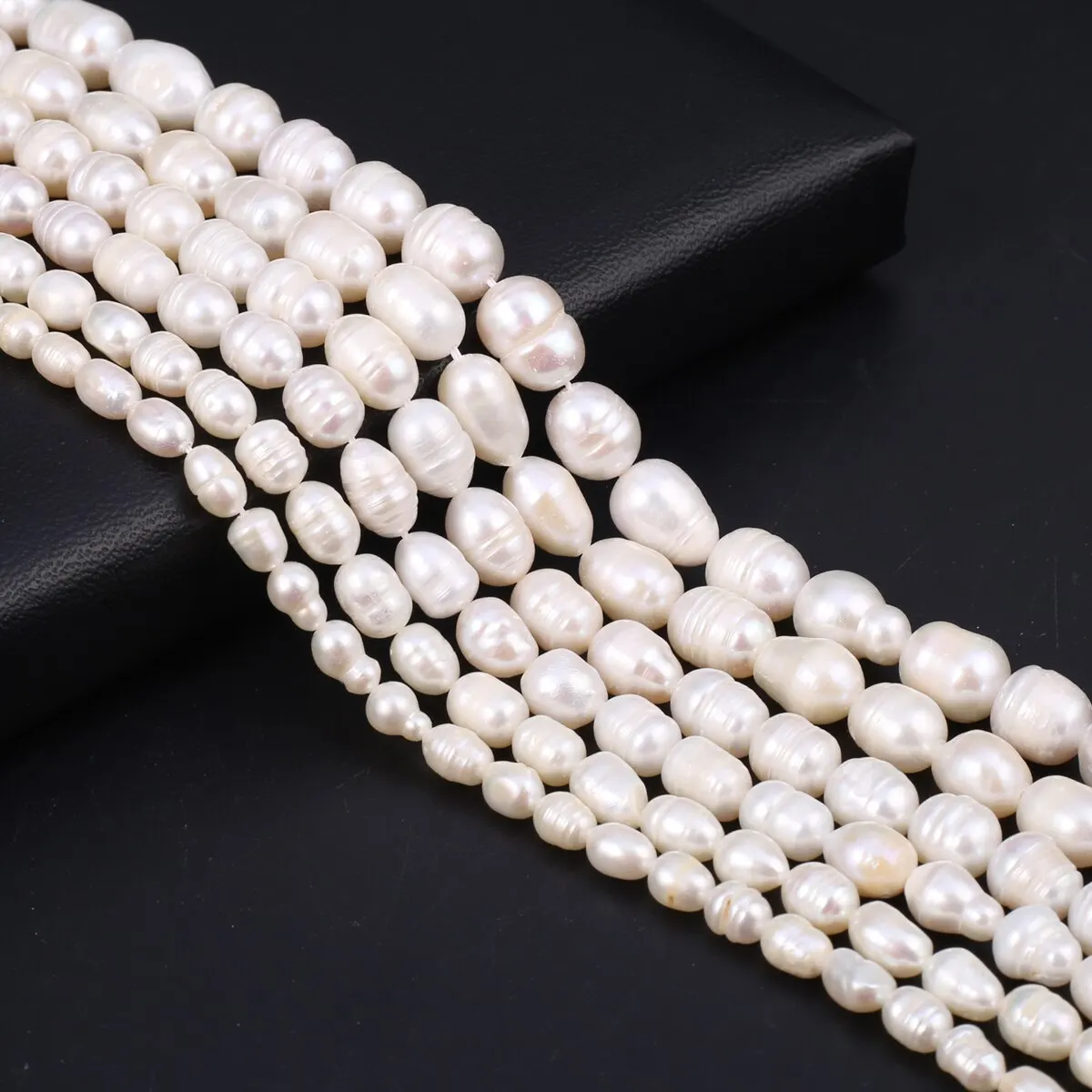 Premium Natural Freshwater Pearl Rice Beads for Jewelry Crafting and DIY Projects