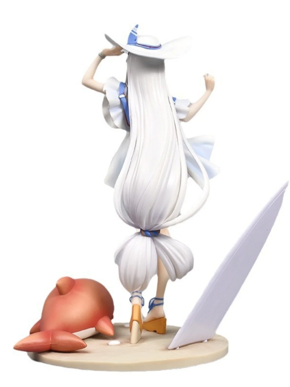 Tomorrow's Ark Scudi figure, seaside summer two-dimensional swimsuit beautiful girl animation model game ornament