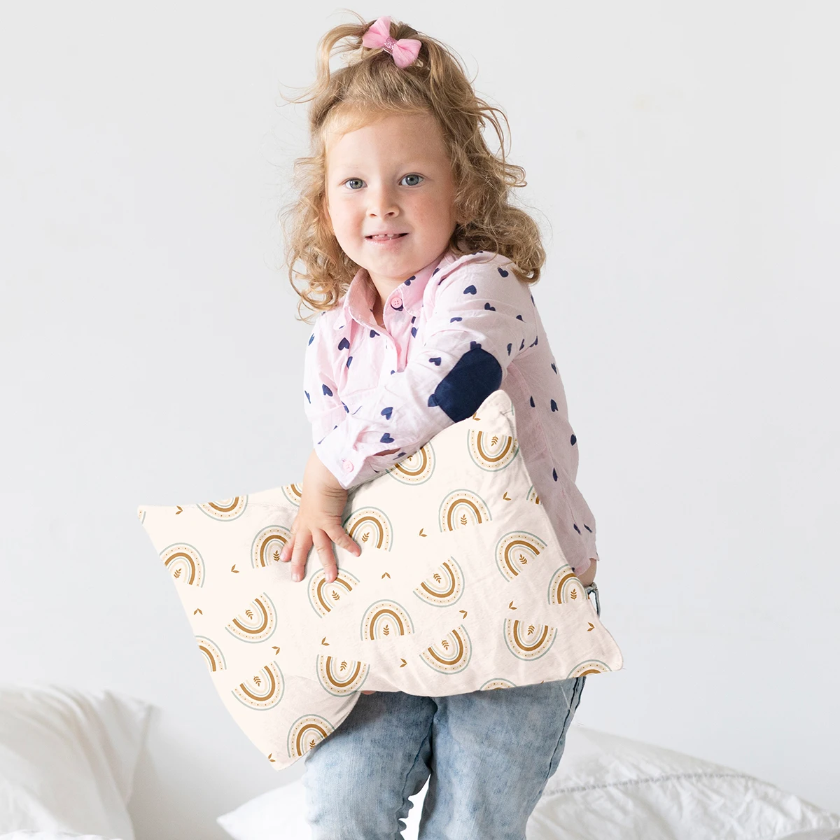 Elinfant 2PCS Baby Envelope Pillowcase For Kids ,Children Pillow Cases Soft Baby Pillow Cover Cushions Cover Home Decor