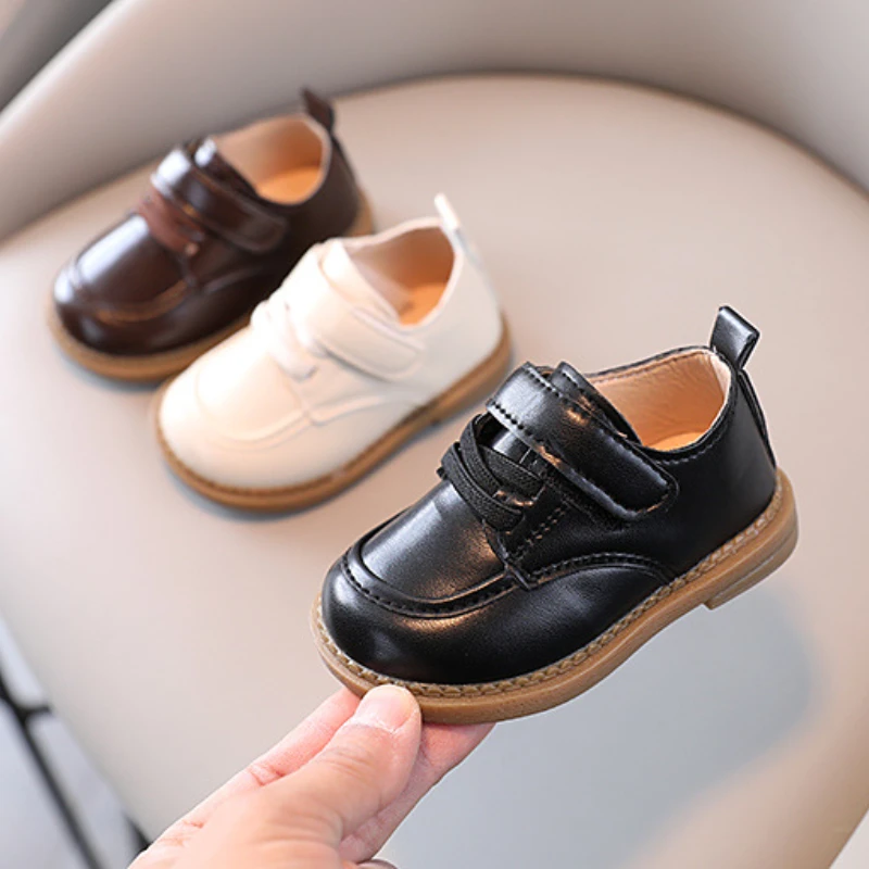 Cow Soled Baby Shoe Soft Sole Infants Toddlers Shoe Fashion Boy Leather Girl Flats Handsome Kid Boy/girl