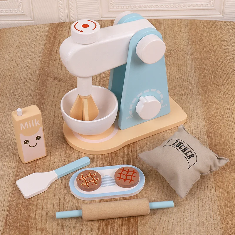Children Wooden Kitchen Pretend Play House Toy Montessori Early Education Puzzle Simulation Kitchen Set Series Baby Fun Toy Gift