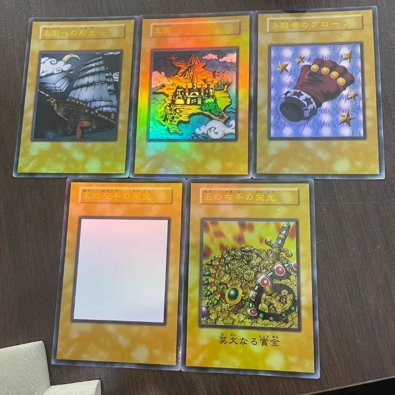 

Yu-Gi-Oh DIY Kingdom Series Dueling Gloves Glory of The King's Hand Ultra Rare Technology 6 Sheets Game Collection Flash Card