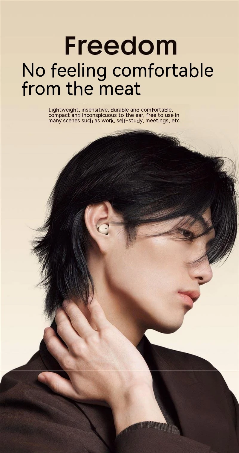 1MAS Y26S Sleep Wireless Earbuds Bluetooth In Ear Waterproof Headphones TWS Mini Invisible Earphones HIFI Stereo Sports_voghion.com