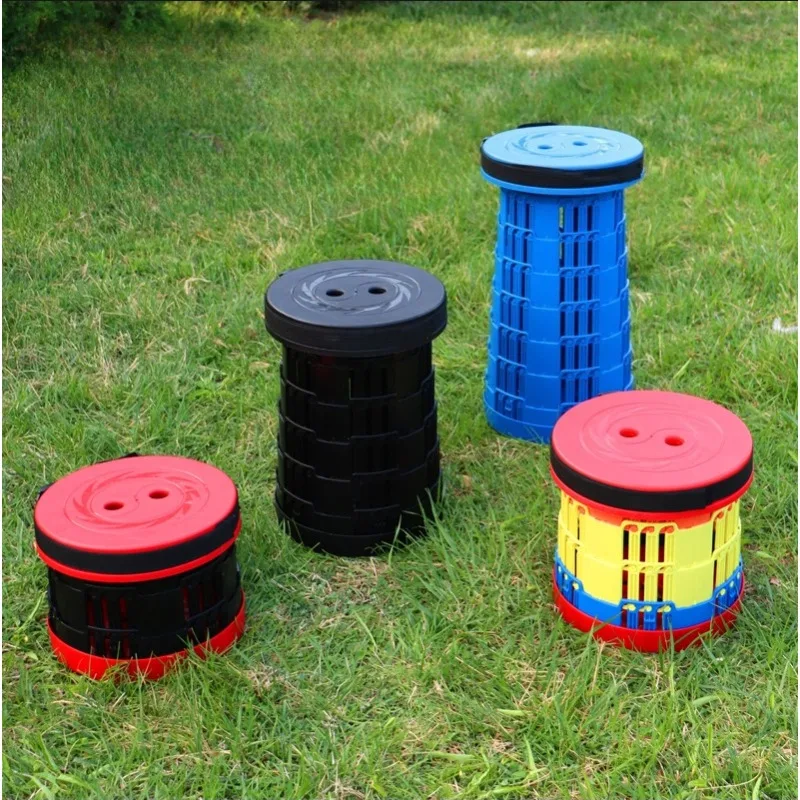 Tabouret pliant pêche portable - Siège rétractable léger pour camping et voyage extérieur