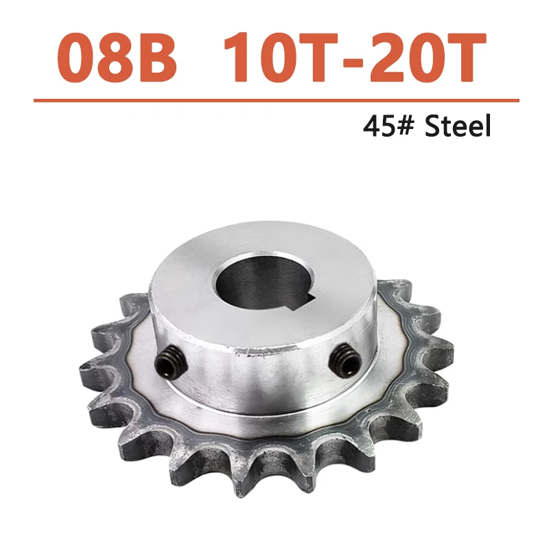 Roda Dentada de Acionamento Industrial Corrente de Aço Engrenagem 10 11 12 13 14 15 16 17 18 19 20 Dentes Furo 1035 mm 45 1pc