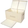 Storage Box Collapsible Linen Fabric Clothing Basket Bins Toy Box Organizer Storage Box Organizer Storage Organizer 5