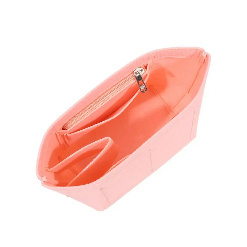 Durable Storage Bags Insert Portable Felt Linner Bag Multi-Pocket Travel Bags Felt Organizer Bag In Bag Mini Pocket