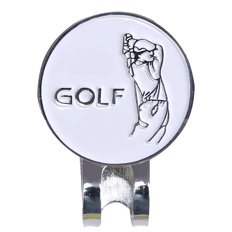 Golf Ball Marker With Magnetic Hat Clip Humanoid Pattern Funny Great Golf Hat Caps Clips Golfer Gifts Accessories