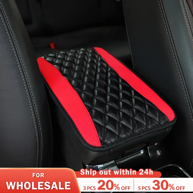 Leather Car Armrest Box Pad, [universal Style] - Waterproof Car