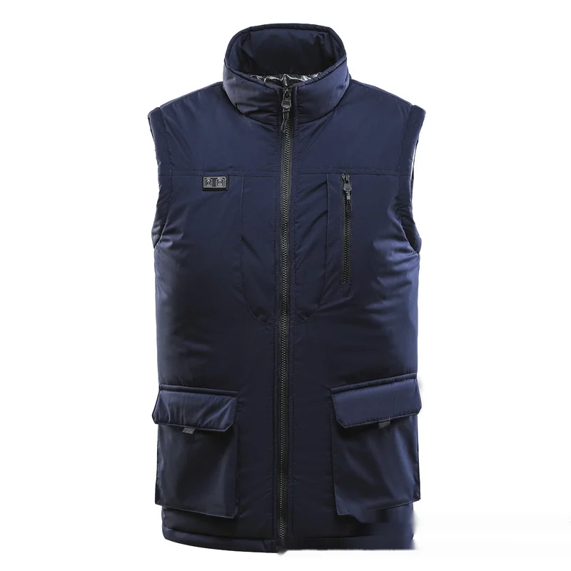 Winter neue elektrische Heizweste Outdoor-Heizweste Dual-Control Elf-Zonen-Herren-Freizeit-Elektroheizweste_voghion.com
