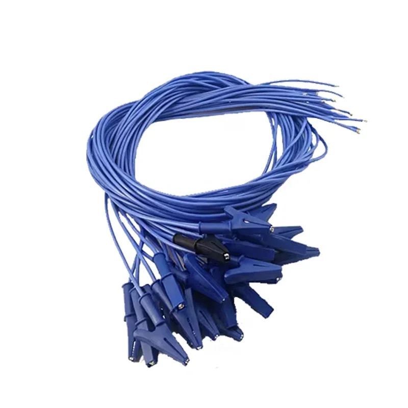 Heltec 16awg silicone wire blue wire with crocodile clip 1M 25 pieces Battery balancer test cable - 4