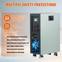 Batterie au lithium LiFePO4 48V 314Ah 16kWh avec disjoncteurs, écran tactile LCD, RS485/CAN pour système solaire domestique hors réseau, batterie LiFePO4 51.2V 300Ah, stock UE 4