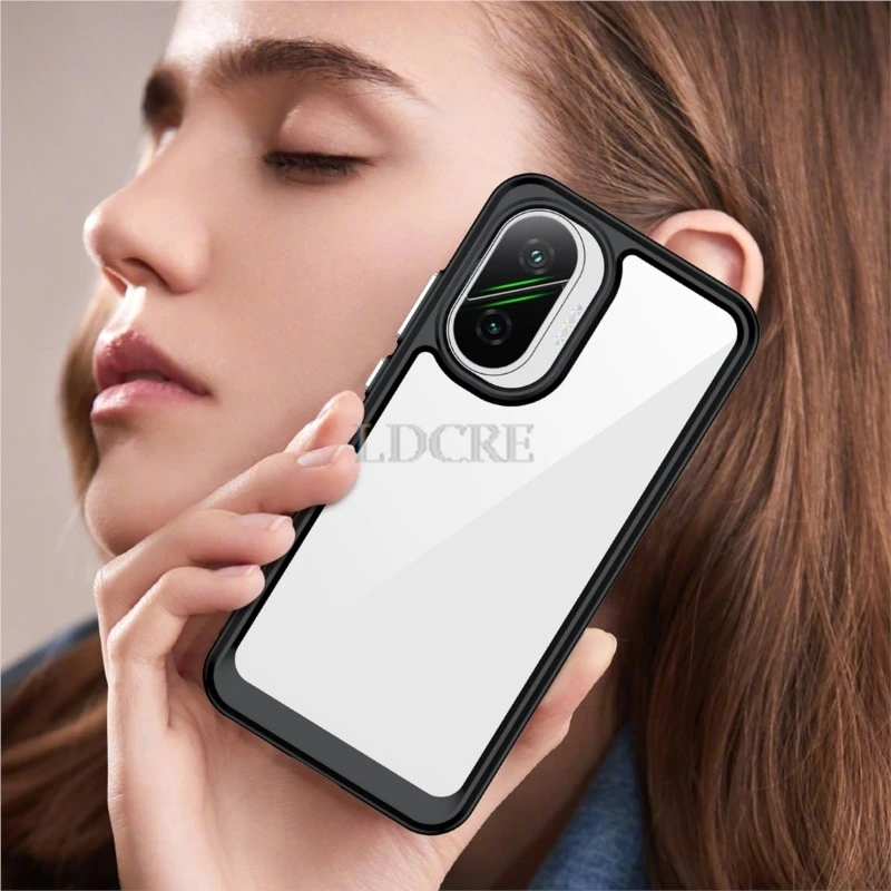 Durable Clear Back Phone Case with TPU Border