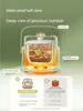 220V 1L Slow Stewer Household Automatic Food Porridge Dessert Stewing Machine Ceramic Multi Cooker Bain-marie Pot 5