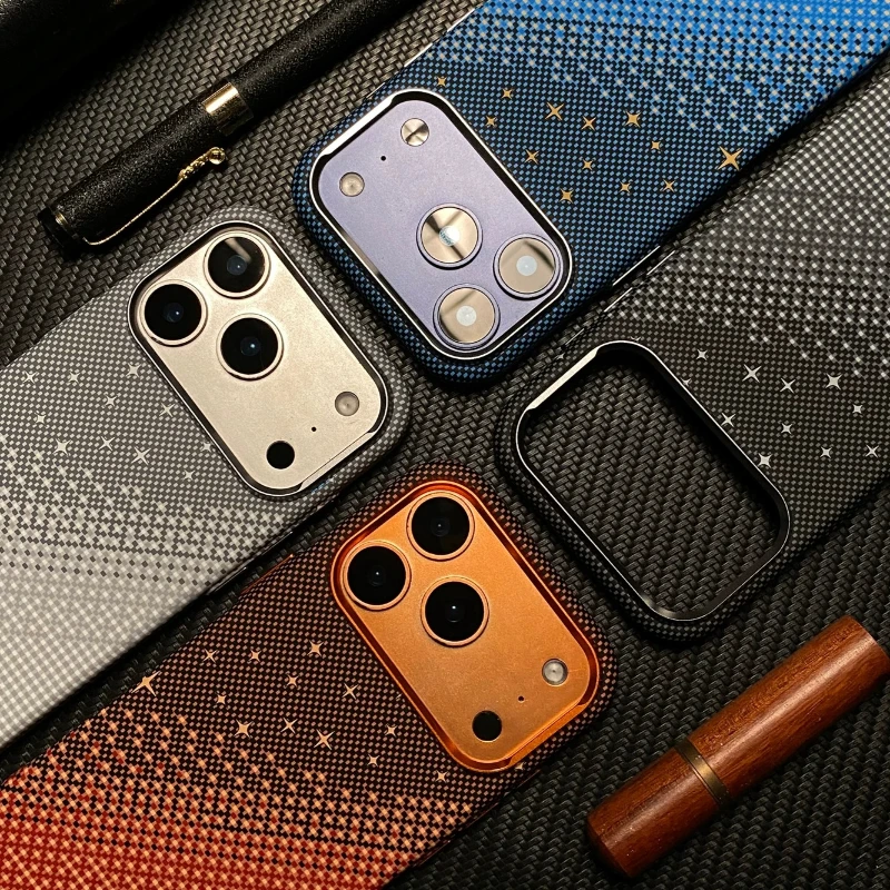 Carbon Fiber Texture Magnetic Wireless Charging Phone Cover