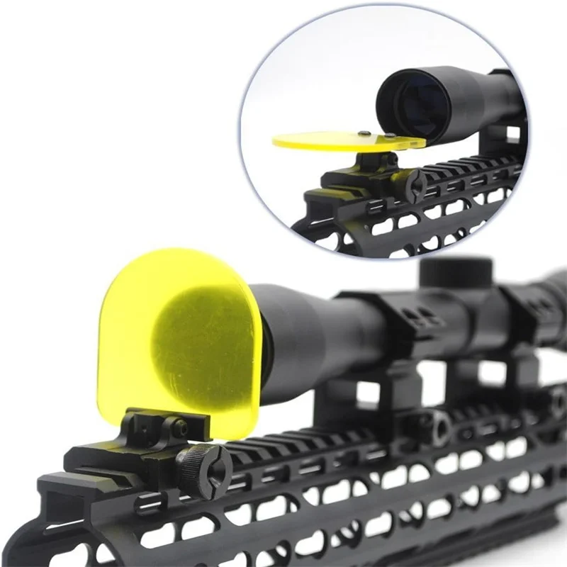 20mm Goggles Protector Rifle Airsoft Lens Guard Sight Scope Outdoor Tactical Tackle Holographic Glasses Eye Airgun Accessory rifle scope lens cover rifle scope protector