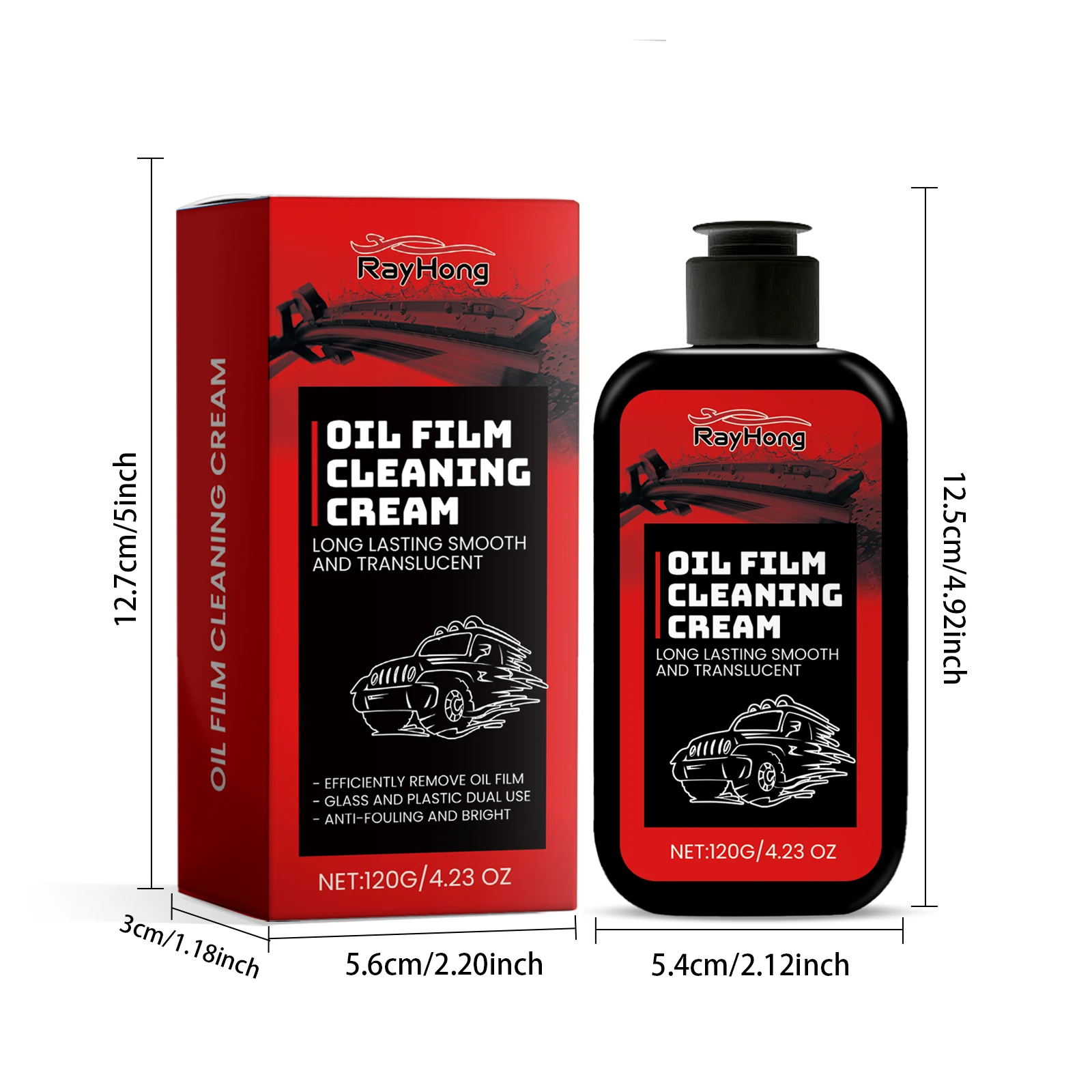 Car Glass Oil Film Cleaner Glass Film Removal Windshields Decontamination Remover Cleaning Quick And Easy Solution Household