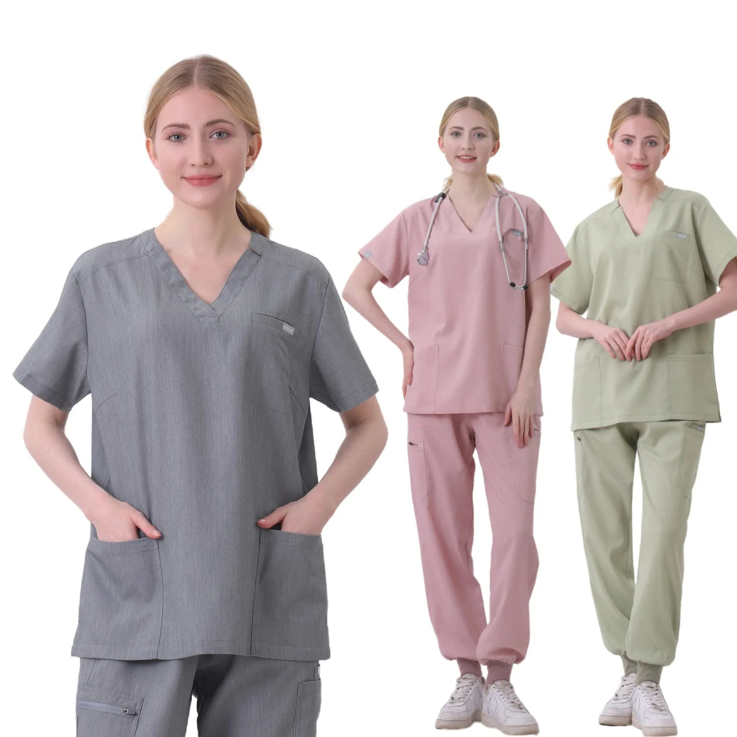 

Nurse Dental Surgery Suit Workwear Wholesale Operating Room Medical Uniform Scrubs Hospital Working Scrubs Set