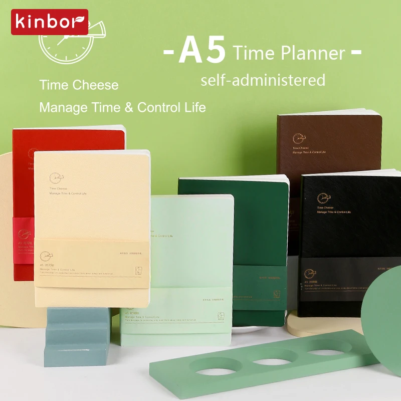 Kinbor Notebook Journal A5 Self-filling Budget Planner Money Organizer Agenda Writing Note-Taking Office School Stationery