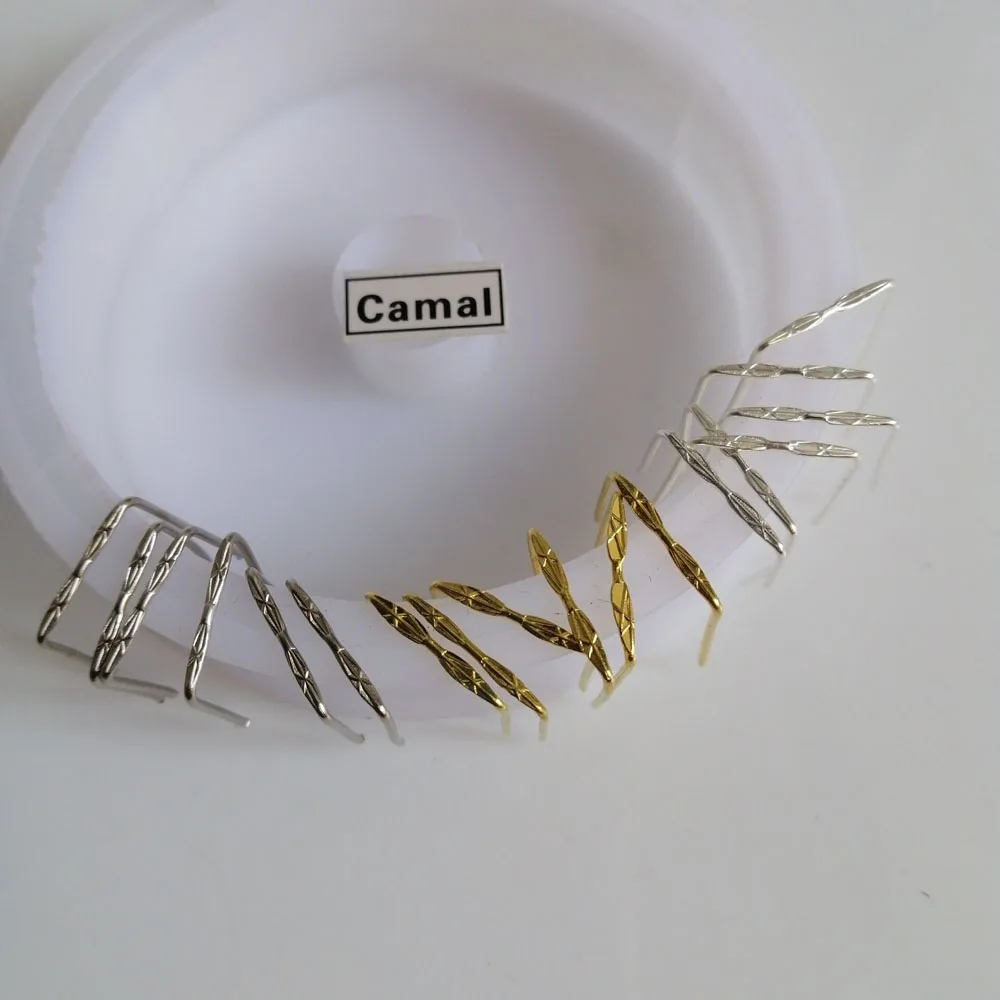Double * Shaped Pins Connectors For Crystal Prisms Bead Chandelier Pendant Lamp Hanging Lighting Part 150pcs 12mm 3 Colors