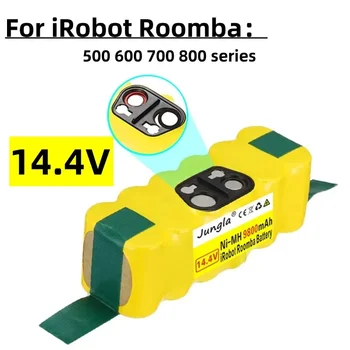 Batteria Para IRobot Roomba, 14,4 V, 5000 mAh, 500, 600, 700, 800, 900 Series, 620, 650, 770, 780, 580