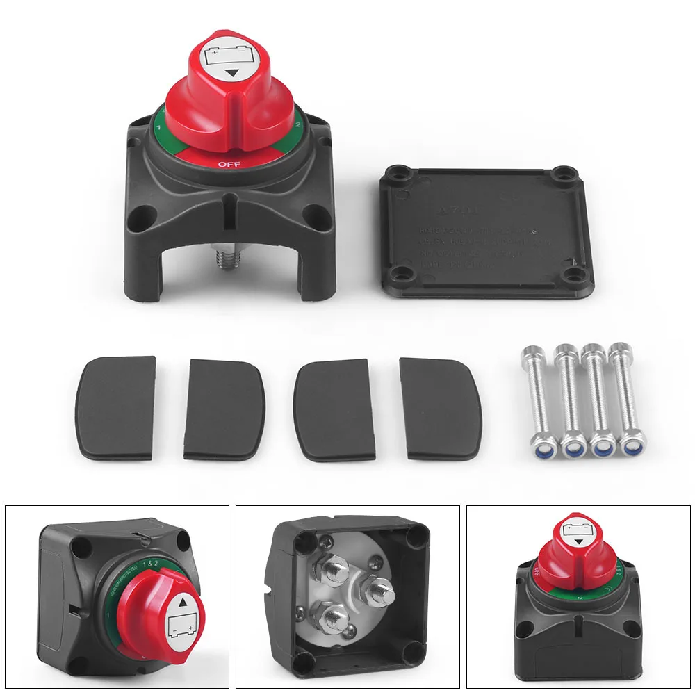 3 Posizioni Master Battery Power Kill Off Switch 12-60V 300A Selettore Disconnect Isolator Interruttore Principale Per Auto Yacht Boat Marine