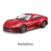 Bburago 1:43 Ferrari 488 F40 599 250 458 F12 Portofino 812 Roma SP1 SF90 F8 246 Enzo Static Simulation Diecast Alloy Model Car 3