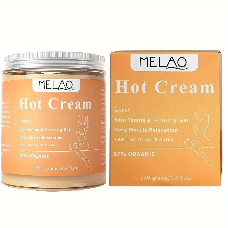 MELAO Cream Massage Gel Natural and 87% Organic Anti Cellulite Slimming Lotion Fat Burning Massage Weight Loss