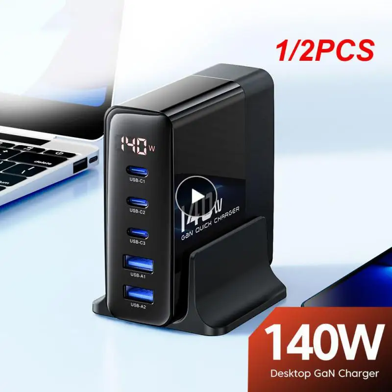 

Устройство зарядное Toocki GaN, 140/100/65 Вт, USB C