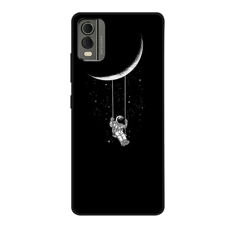 Cute Cartoon Shockproof Soft Silicone Back Cover, Painted TPU Case