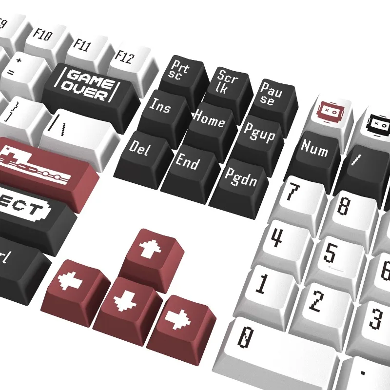 Keycaps para Teclado Mecânico Mifuny Vermelho e Branco Tema Keycaps Árabe Coreano Russo Pbt Perfil do Oem Gaming Key Caps Acessórios